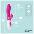 Teazers - realistische vibrator met clitorisklem (roze)