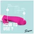 Teazers - realistische vibrator met clitorisklem (roze)