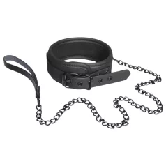 Blaze - halsband en riem - zwart