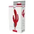 Red Revolution Hera - vibrator met 3 armen - oplaadbaar en waterdicht - rood