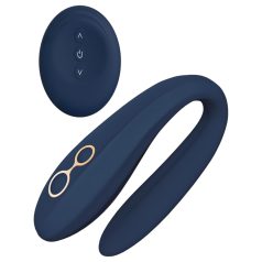 Goddess Ares - buigbare duo-vibrator (blauw)