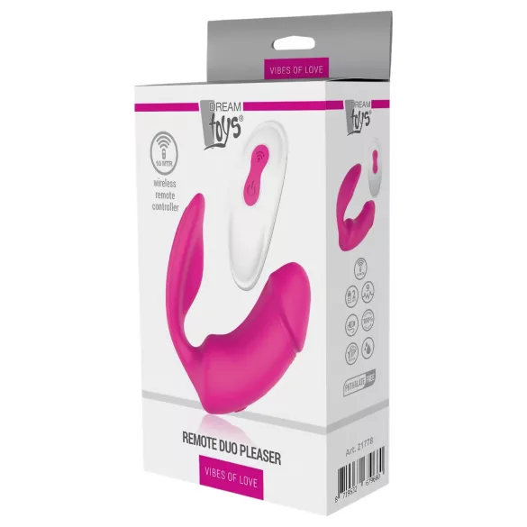 Vibes of Love Duo - 2in1 clitoris vibrator (pink)