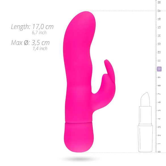 Easytoys Mad Rabbit - konijnenvibrator met clitorisstimulatie (roze)