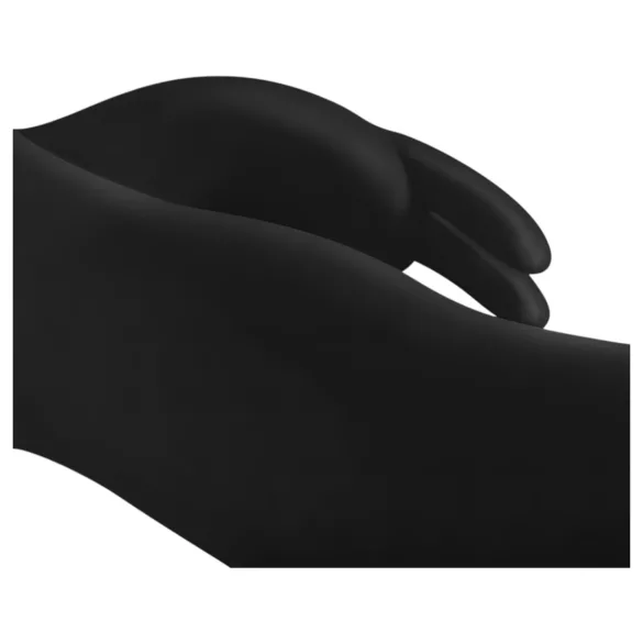 Easytoys Mad Rabbit - rabbit vibrator met clitorisstimulator - zwart