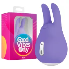   Good Vibes Tedy - rabbit vibrator - oplaadbaar - siliconen - paars