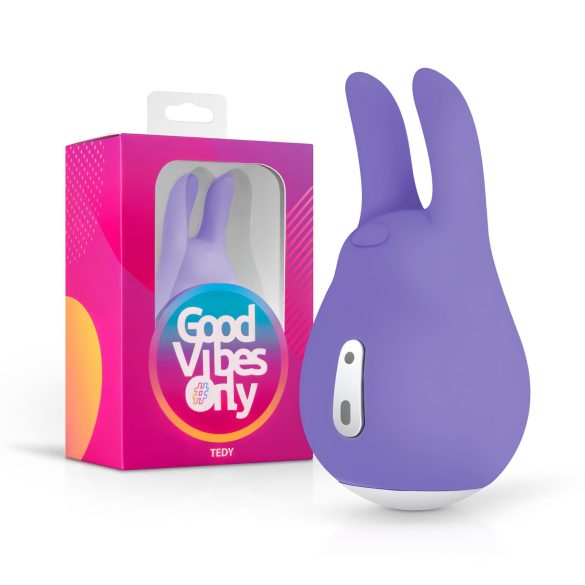 Good Vibes Tedy - oplaadbare, konijnvormige clitoris vibrator (paars)