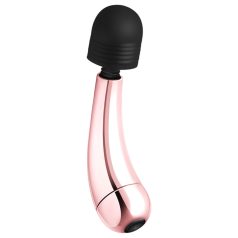 Rosy Gold - mini wand vibrator - gebogen - rosegoud