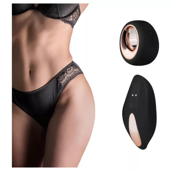 Pantyrebel - oplaadbare, draadloze vibrerende zwarte slip (S-L)