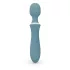 Bloom Orchid Wand - oplaadbare massage vibrator - turquoise