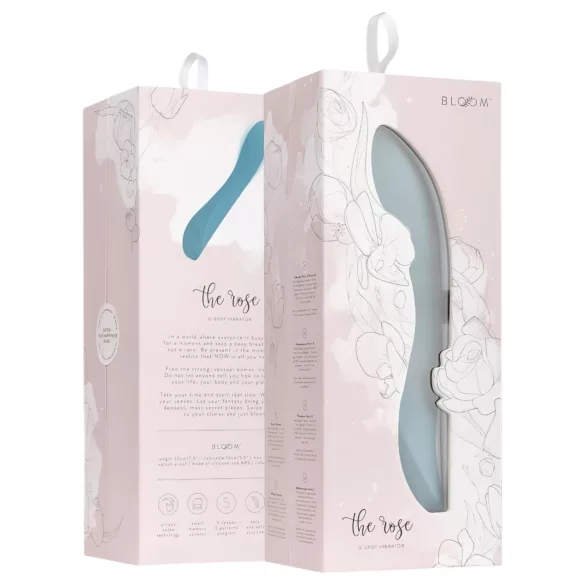 Bloom Rose - G-spot vibrator - oplaadbaar siliconen - turquoise