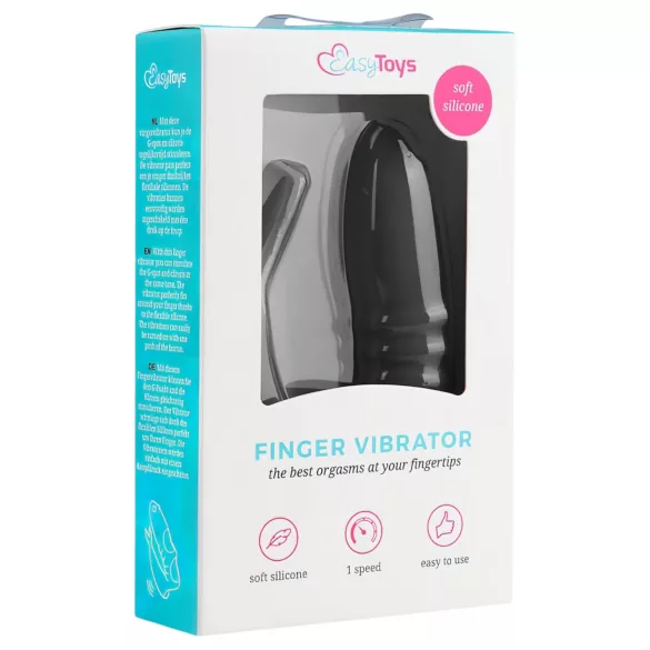 Easytoys - Vinger vibrator - 2-in-1 - Zwart