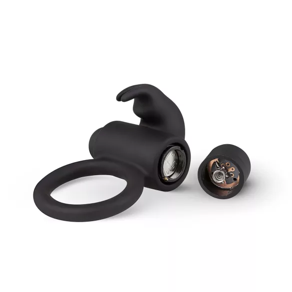 EasyToys Bunny - vibrerende penisring - siliconen - zwart