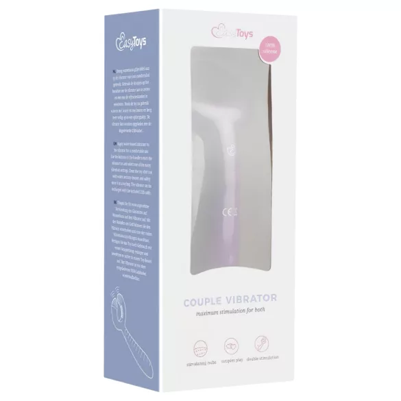 Easytoys Couple - oplaadbare waterproof koppel vibrator - paars