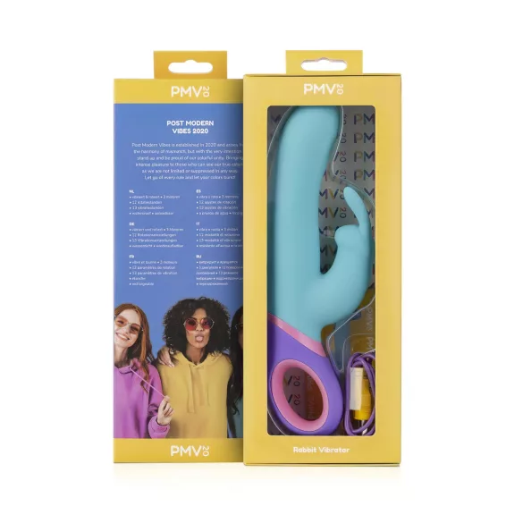 PMV20 Meta Rabbit - rabbit vibrator met draaiende top - siliconen - mint