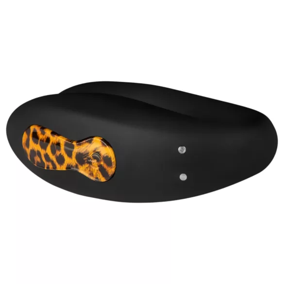 Panthra Zuna - oplaadbare, waterdichte partner-vibrator (luipaard-zwart)
