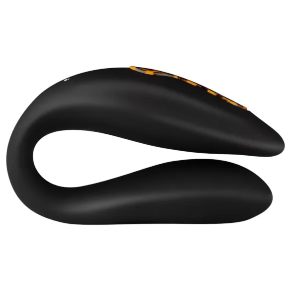 Panthra Zuna - oplaadbare, waterdichte partner-vibrator (luipaard-zwart)