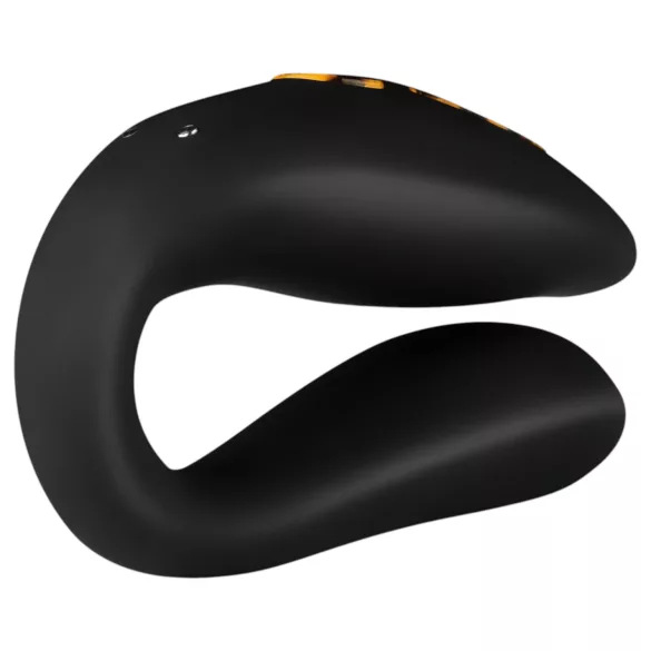 Panthra Zuna - oplaadbare, waterdichte partner-vibrator (luipaard-zwart)