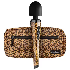   Panthra Shaka Wand - oplaadbare massage vibrator - leopard zwart
