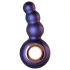 Hueman Outer Space - oplaadbare anaal vibrator met kralen - paars