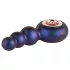 Hueman Outer Space - oplaadbare anaal vibrator met kralen - paars