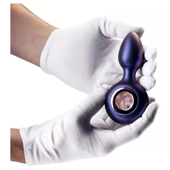 Hueman Deep Space - oplaadbare anaal vibrator - siliconen - paars