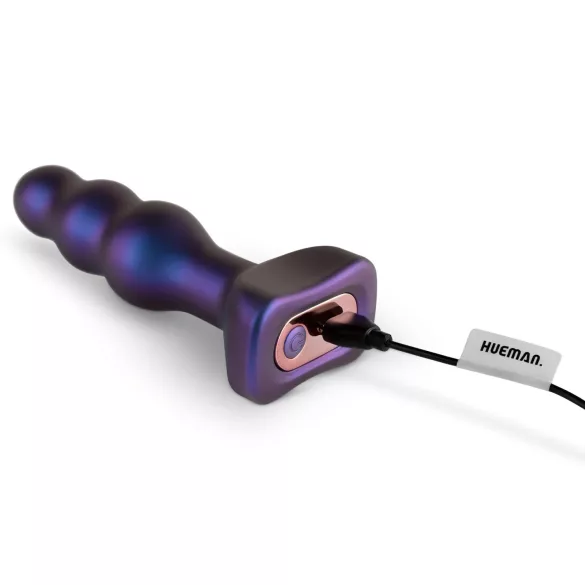 Hueman Space Inveder - anaal vibrator - oplaadbaar en waterdicht - paars