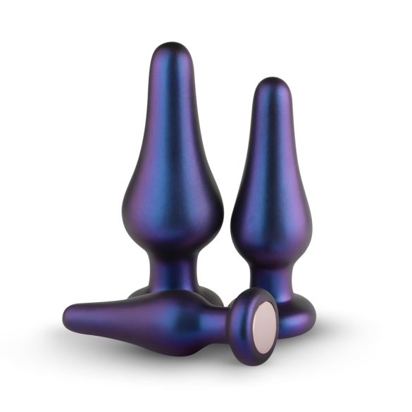 Hueman Comets - siliconen buttplug set - 3 stuks - paars