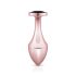 Rosy Gold Buttplug - anaal plug met zwarte steen (rosegoud)