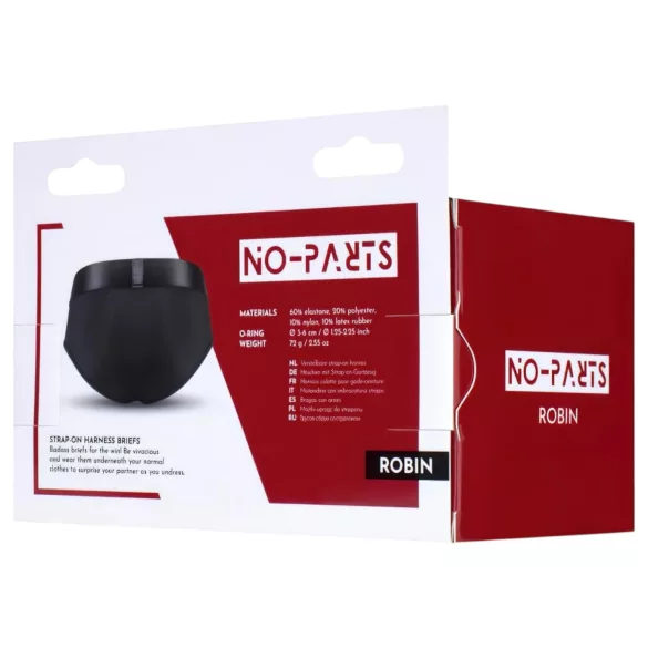 No-Parts Robin - strap-on slip - zwart - S