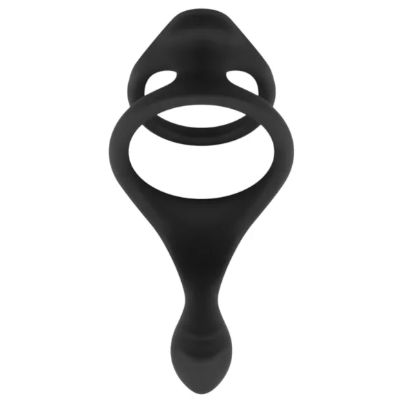 Easytoys - Penis- en balzakring - flexibel - zwart