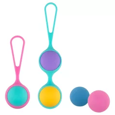  PMV20 Vita - kegelbal set - verstelbaar gewicht - siliconen - multicolor