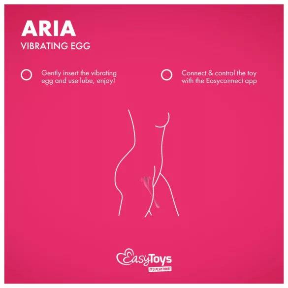 EasyConnect - vibrerend eitje - op afstand bestuurbaar - roze