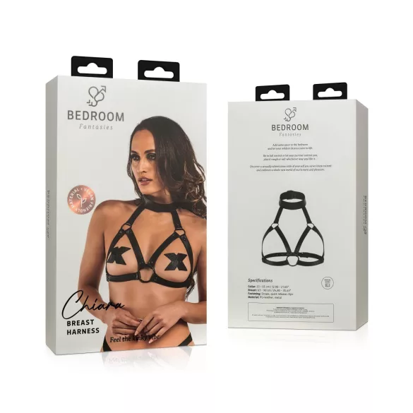 Bedroom Fantasies Chiara - lingerie top - zwart - S-XL