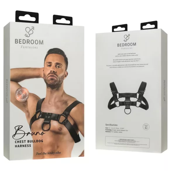 Bedroom Fantasies Bruno - lingerie top - zwart - S-XL