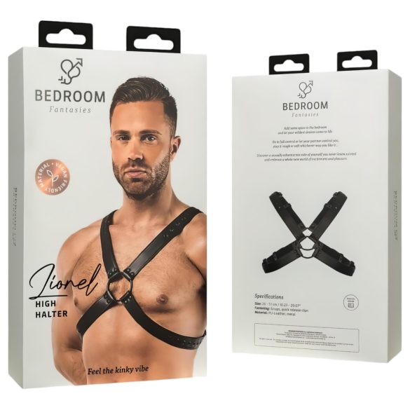 Bedroom Fantasies Lionel - lingerie top - transparant zwart - S-XL