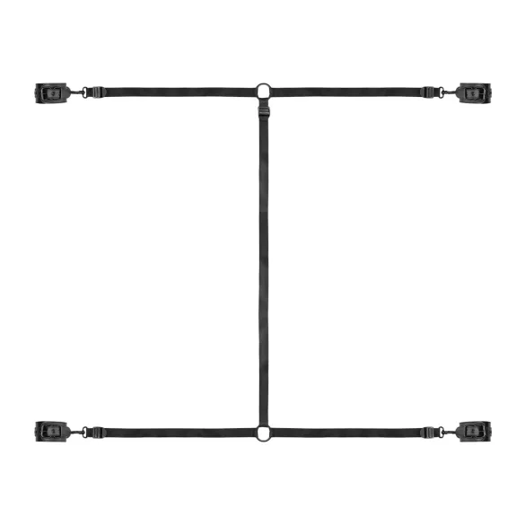 Bedroom Fantasies - bed bondage set - verstelbaar - zwart
