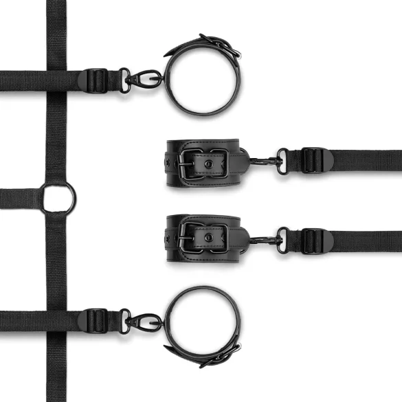Bedroom Fantasies - bed bondage set - verstelbaar - zwart