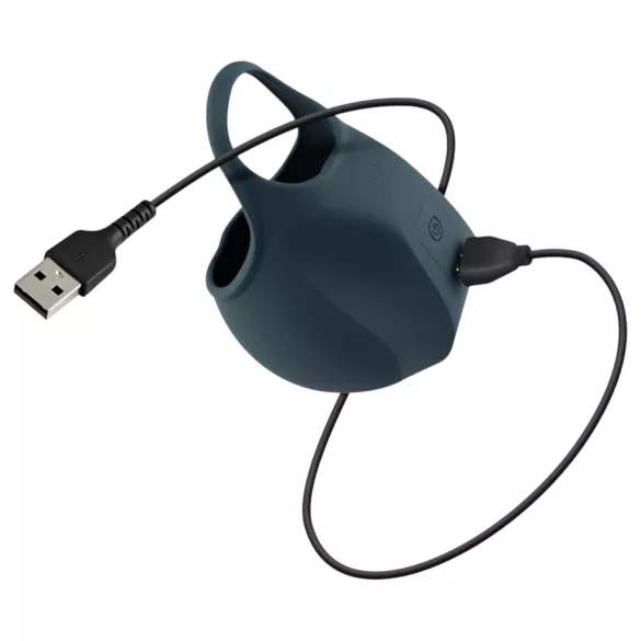 Boners - oplaadbare teelbal‑stimulerende masturbator (blauw)