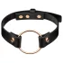 Rosy Gold - halsband - verstelbaar - zwart/roségoud