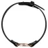 Rosy Gold - halsband - verstelbaar - zwart/roségoud