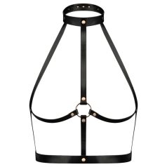 Rosy Gold - lichaamsriem (zwart-rosegoud)