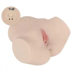   FWB - masturbator torso met vibrator - levensecht - huidskleur