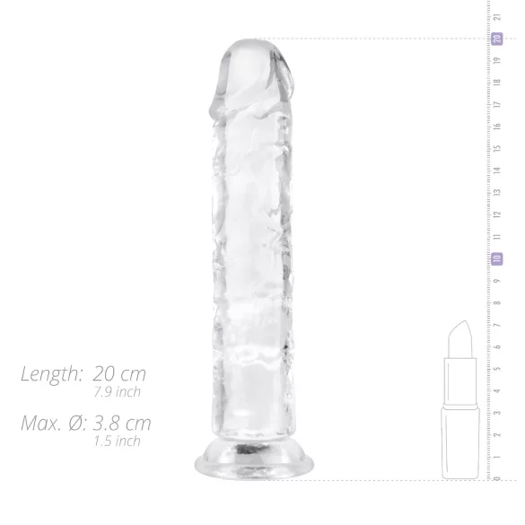 EasyToys - dildo - transparant gel - 18 cm