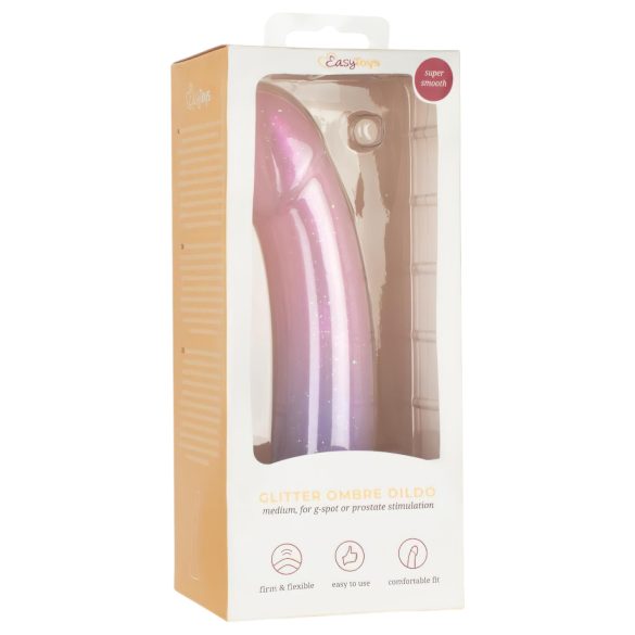 EasyToys Mermaid - dildo met glitters - 19cm - roze