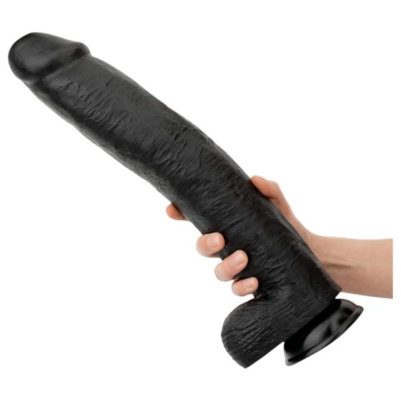 BUTTR Operation Dingo - gigantische realistische dildo - 43 cm (zwart)