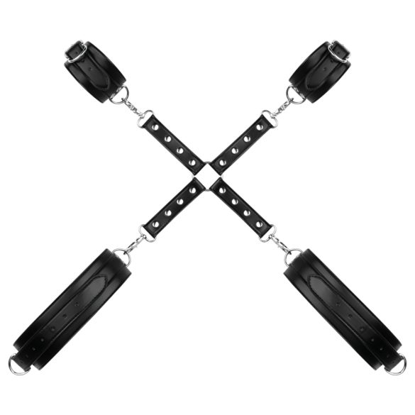 Bedroom Fantasies - hand- en dijbeen boeien - zwart