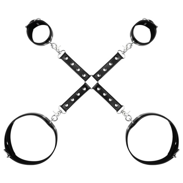 Bedroom Fantasies - hand- en dijbeen boeien - zwart