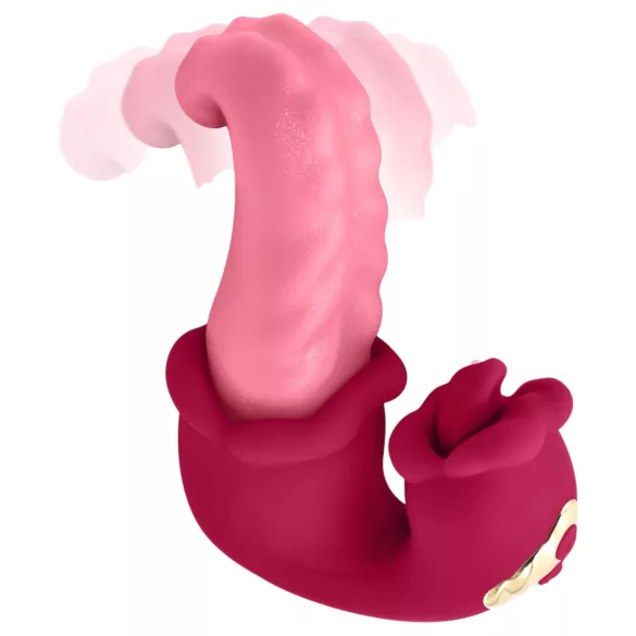 Teazers - dubbele tong vibrator - siliconen - roze
