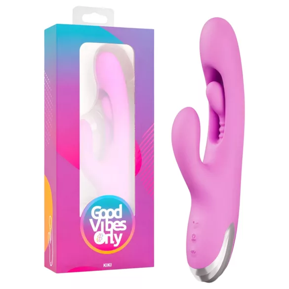 Good Vibes Only - klitorale vibrator met bewegende vinger (paars)
