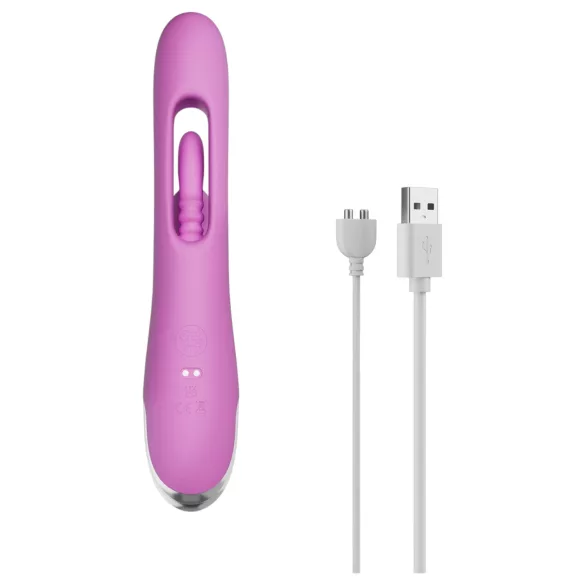 Good Vibes Only - klitorale vibrator met bewegende vinger (paars)